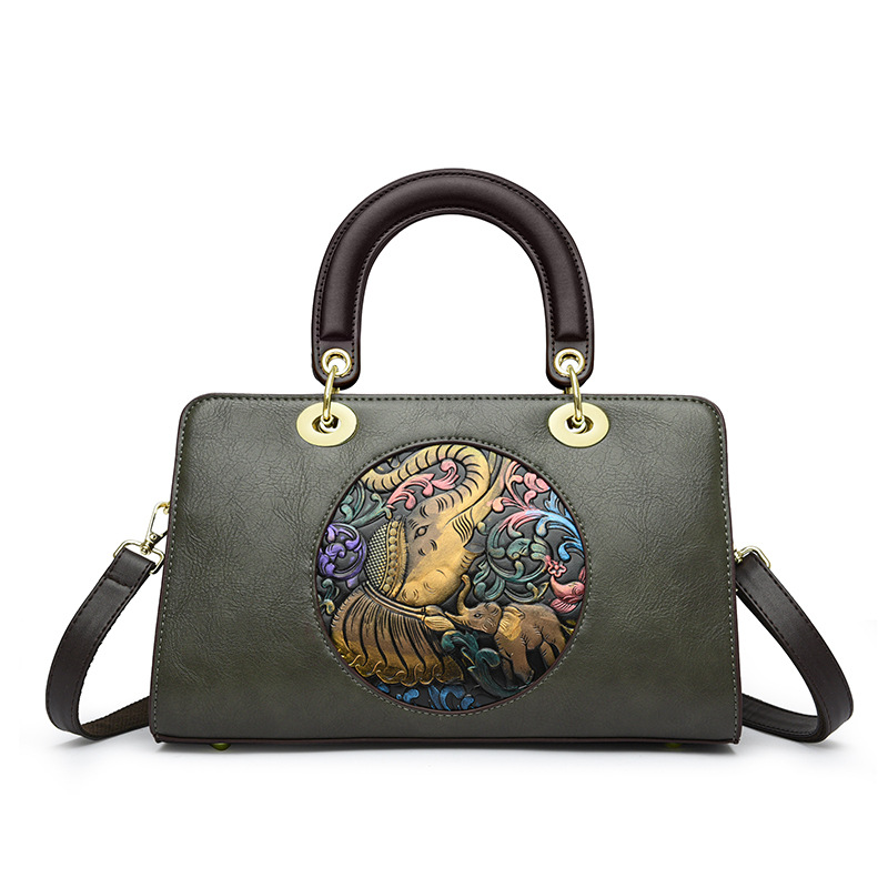 Bolso de mujer 2023 nueva moda elegante de mediana edad mamá bolsa de moda simple hombro bolsa de mensajero