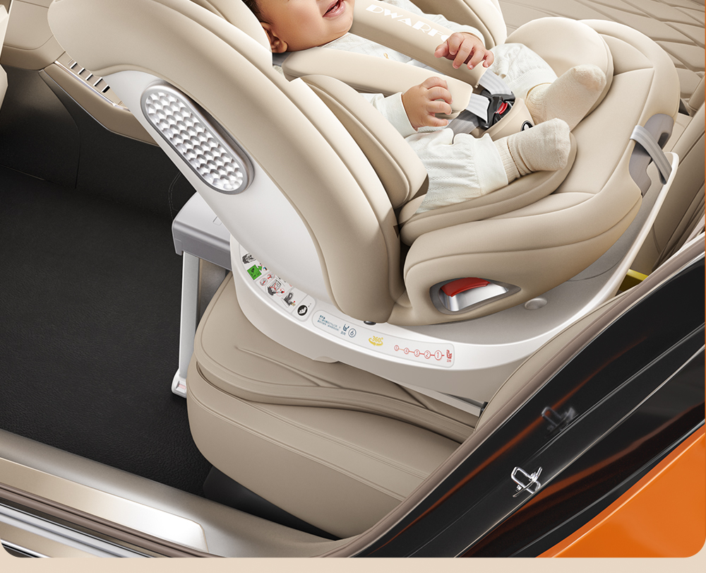 German Kids Safety Seat for Cars, Baby Car-Mounted Portable Kids Safety Seat, Lying and Hugging Type