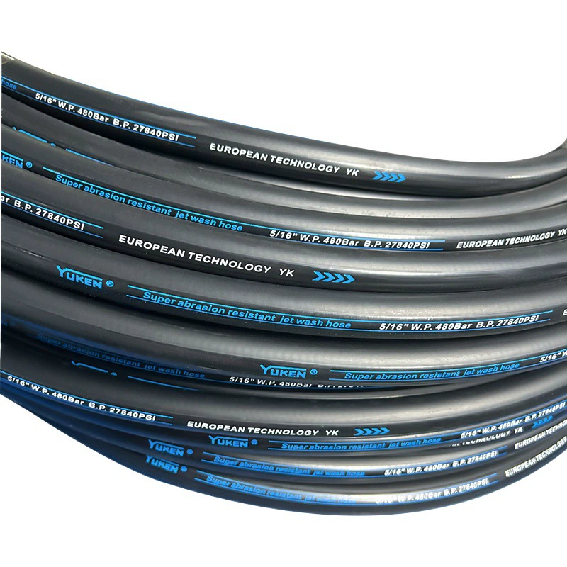 Yuken 2024 новая модель супер износостойкая и устойчивая к давлению двухслойная стальная проволока гладкая труба для мойки автомобилей очистка канализации прямая продажа с фабрики