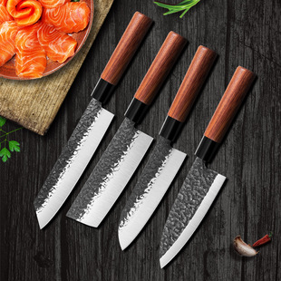 Cross-border in stock forged Japanese-style salmon fillet blade sashimi sushi knife special knife for sashimi suit wholesale