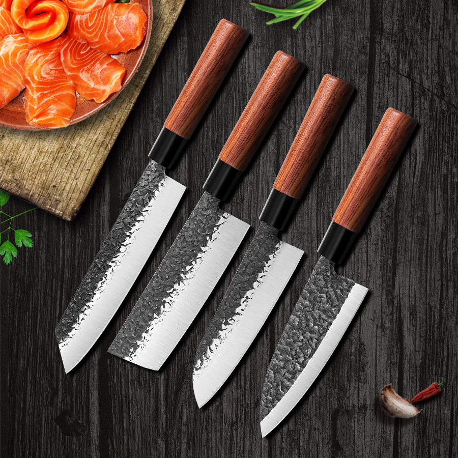 Cross border goods in stock Forged Japanese salmon Sashimi food Sushi Knife Sashimi Dedicated tool suit wholesale