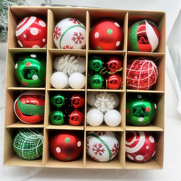 2023 popular BOLA DE Navidad árbol de Navidad decoraciones decorativas bola colorida superficie brillante vacaciones decoración de la boda suministros al por mayor