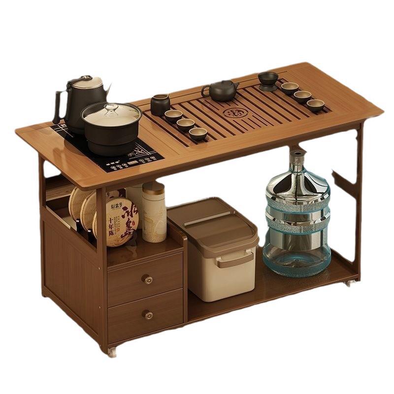 Gabinete de té doméstico, carro de té móvil, sofá, tablero de té, tablero de té pequeño, tetera de agua integral