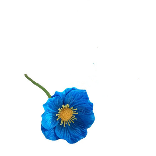 Cross-border single-stem PU mini poppy flowers | Lifelike artificial flowers | Poppy bouquet for home decor | Artificial floral arrangements