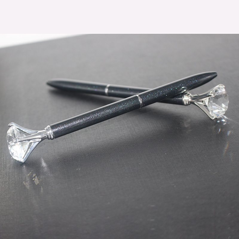 水钻金属广告中性笔商务礼品展会礼品毕业季礼品l激光uv丝印logo|ms