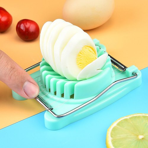 Plastic egg cutter single-head dual-purpose household multi-purpose egg cutting tool preserved egg cutting flap kitchen
