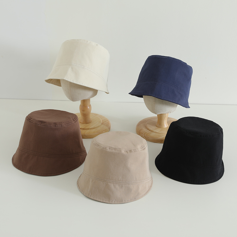 Sombrero infantil simple primavera y verano coreano delgado sombrero de pescador recto para niños y niñas sombreros de cuenca para niños sombreros de agua de estilo extranjero