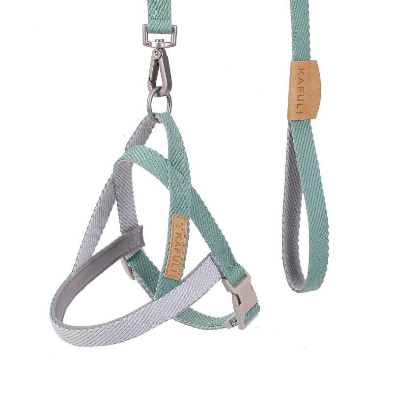 Transfronterizo Amazon Venta caliente perro mascota correa de pecho cuerda de tracción en stock al por mayor poliéster correa de perro traje al por mayor