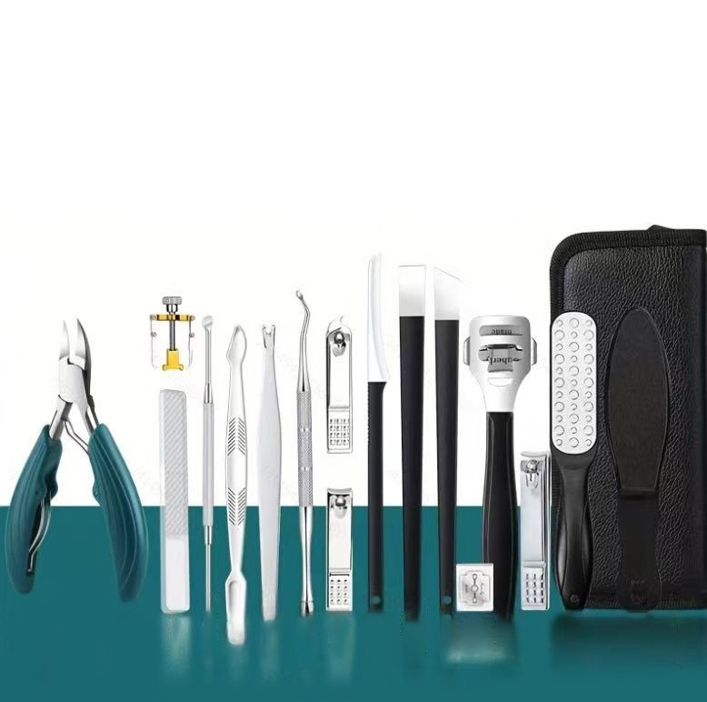 Fábrica de acero inoxidable águila cortaúñas de cuatro colores uñas groove cortaúñas traje gris uñas gruesas herramientas de manicura encarnadas