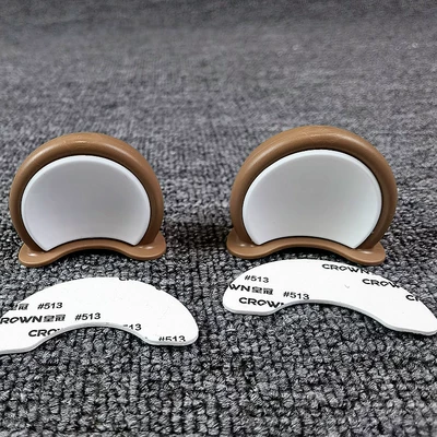 Vehicle Helmet Bear Ear: Motorcycle wheel hub - brown-white-bear-ears