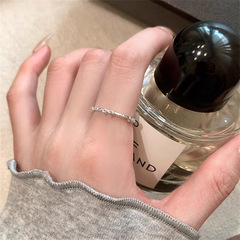 極簡風蝴蝶結戒指女不掉色輕奢高級感食指戒小眾設計簡約纖細指環