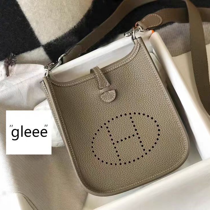 High-End H Hollow-Out 2026 New Genuine Leather Evelyn Mini Togo First-Layer Cowhide Single Shoulder Crossbody Bag