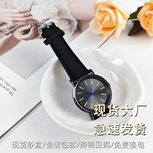新款简约反绒皮带手表女学生跨境watch石英表高颜值女士手表