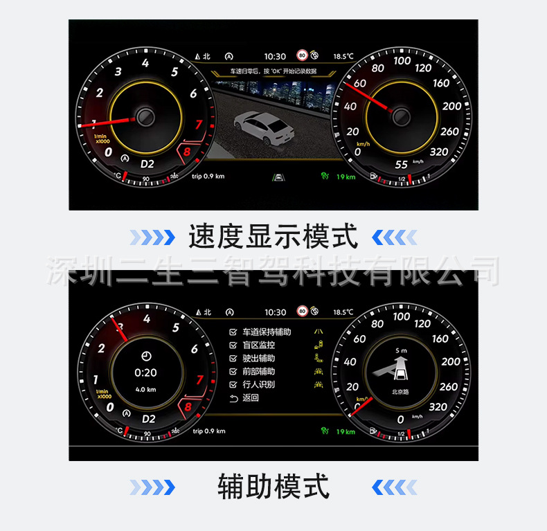 Suitable for Volkswagen Magotan B8/CC/Passat/ARTE0 car dashboard, five universal LCD dashboards