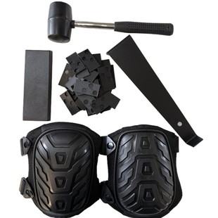 44-Piece Wood Floor Installation Tool Set Rubber Hammer Pull-Back Hook Tapping Board Insert Floor Carbon Steel Material Indoor Set
