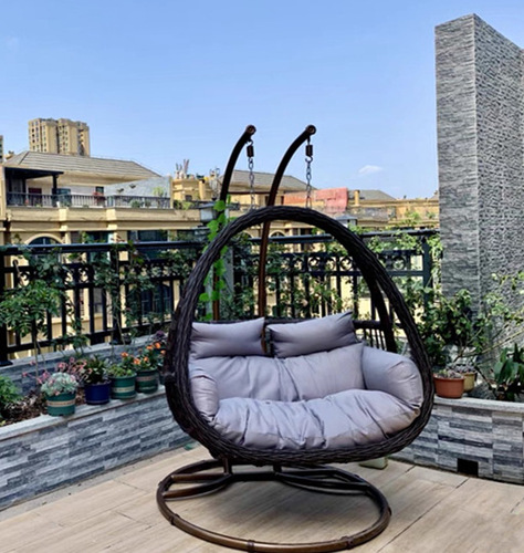 Pendant basket chair lazy chair swing chair balcony swing cradle chair courtyard double swing indoor hammock lucky bamboo home decoration