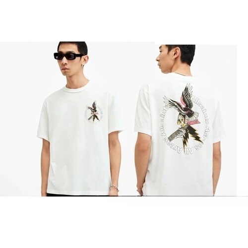 European and American niche trend T-shirt Men's loose classic letter pattern printed short-sleeved Women's Halloween T-shirt