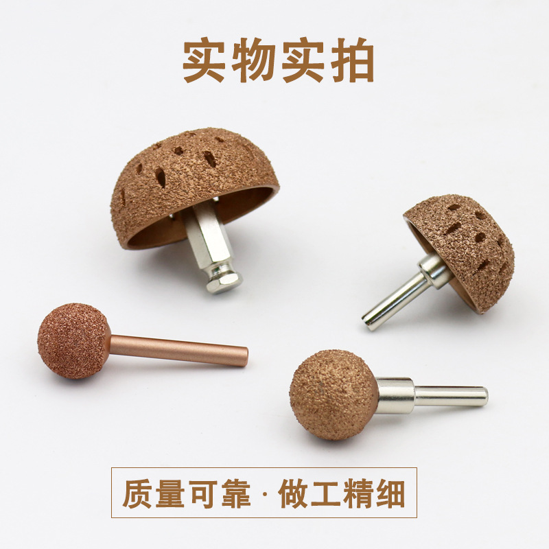 Cabeza de molienda neumática de alta velocidad de baja velocidad de aleación de acero de tungsteno muela tipo tazón reparación de neumáticos cabeza de molienda tamaño mediano grande