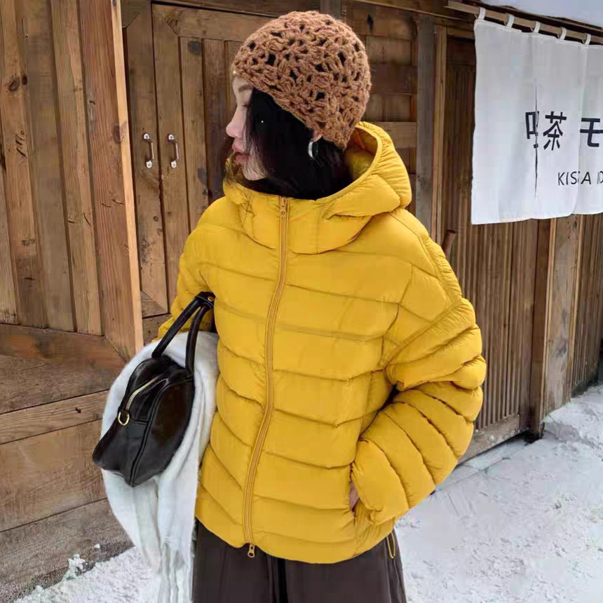 Velvet down jacket