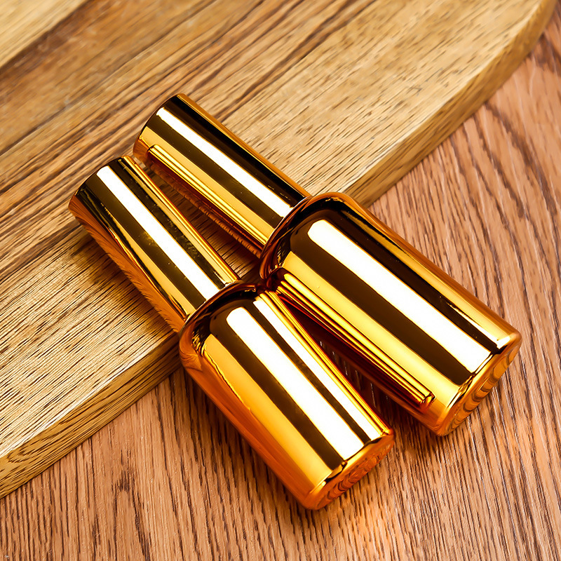 Gold-plated light-proof glass bottle essential oil bottle with portable dropper and manual pump spray atomizer facial toner mist spray bottle