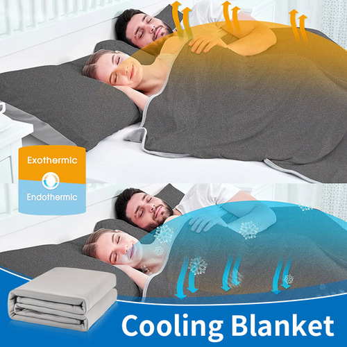 Cross-border Amazon double-sided cold feeling ice silk blanket summer thin air-conditioned blanket nap blanket wholesale