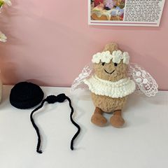 手工钩织花生玩偶娃衣趣味花生衣服着替可爱挂件配饰厂家直销辅料