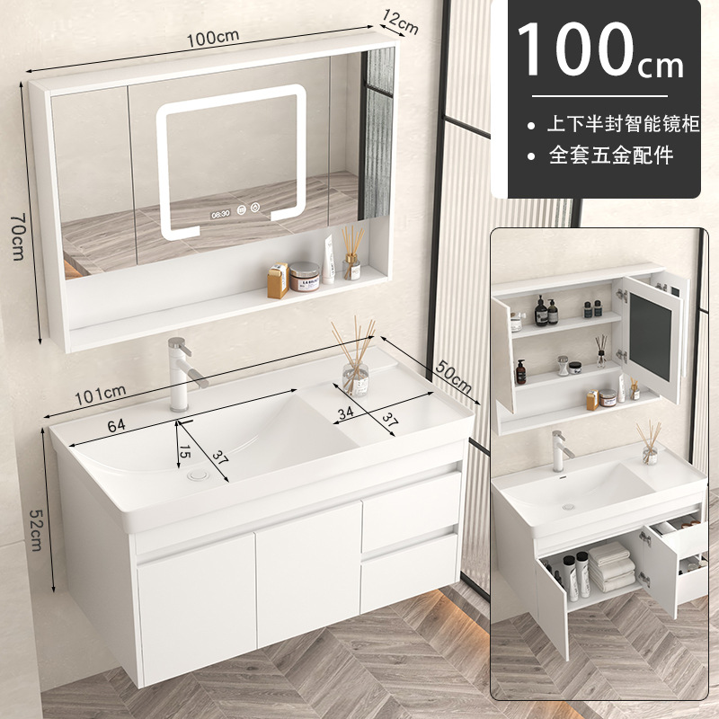gabinete de baño de madera sólida baños cerámicos todo en una bañera lavabo tipo pared lavabo gabinete combinación lavabo grande lavabo