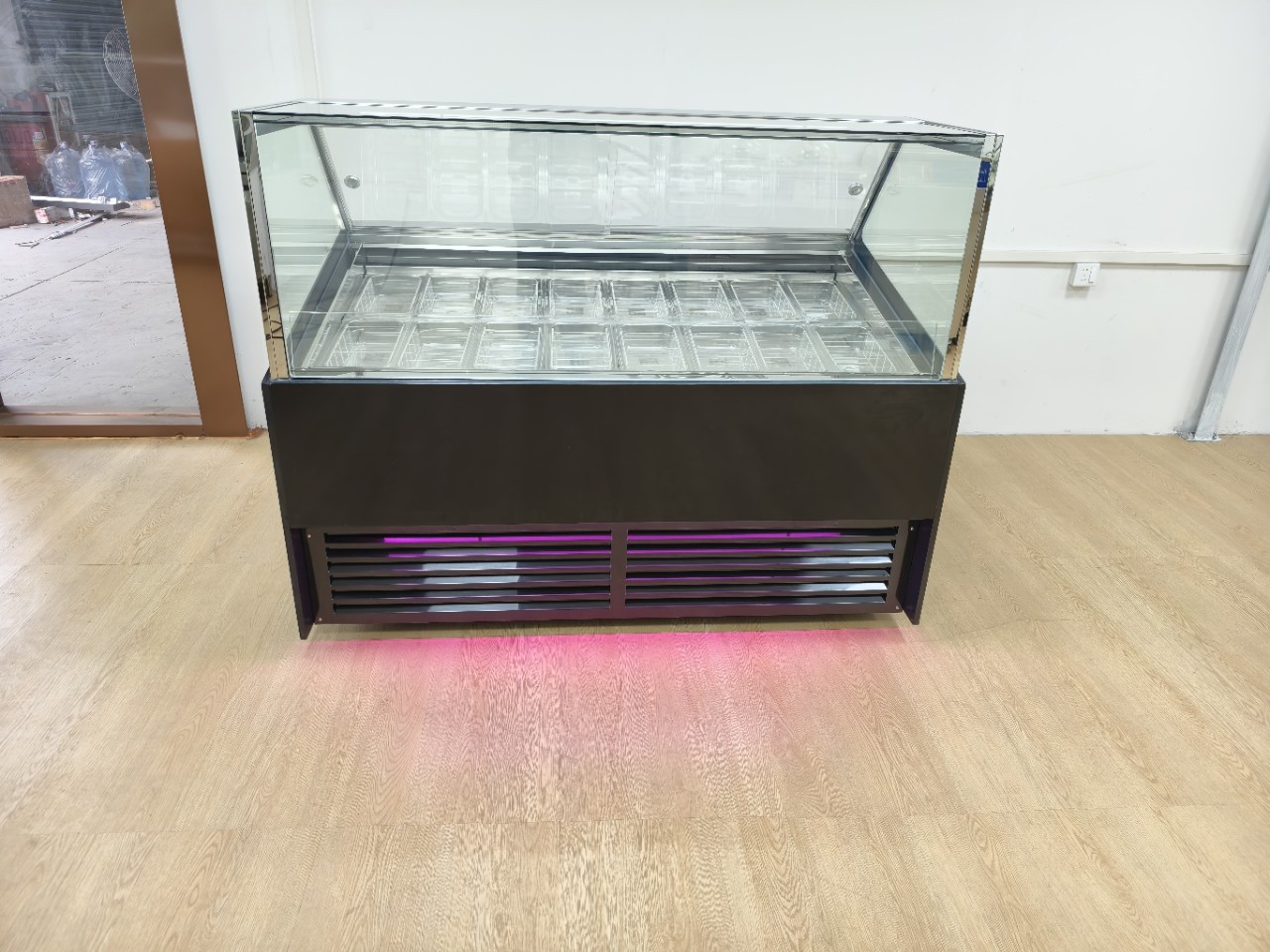 名润牌源头厂家硬冰淇淋展示柜冰棍14盘硬冰激凌展示节能制冷设备