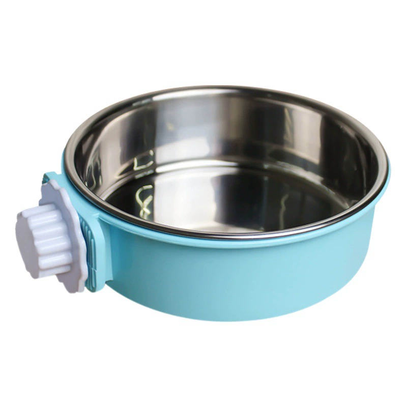 Pet чаша Фидер кошка чаша любимчика нержавеющей стали собака чаша собака клетка висит фиксированной Собака Бассейна оптовый Производитель 6
