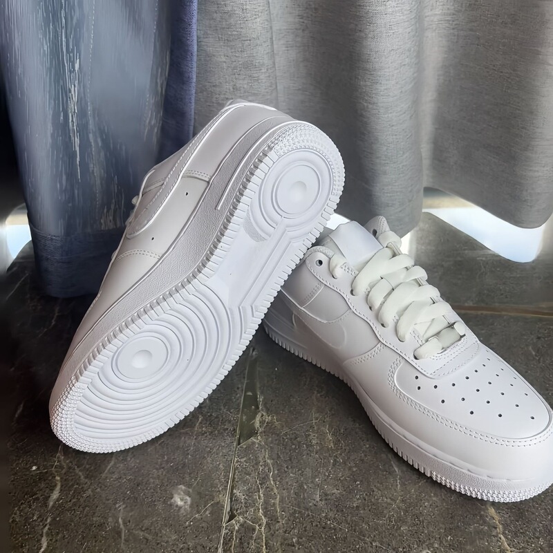 Cross-Border Putian Pure Original Air Force One First-Layer Leather Af1 Campus Versatile White Sneakers Sports Shoes Men's and Women's Sneakers Cross-Border Putian Pure Original Air Force One First-Layer Leather Af1 Campus Versatile White Sneakers Sports Shoes Men's and Women's Sneakers
