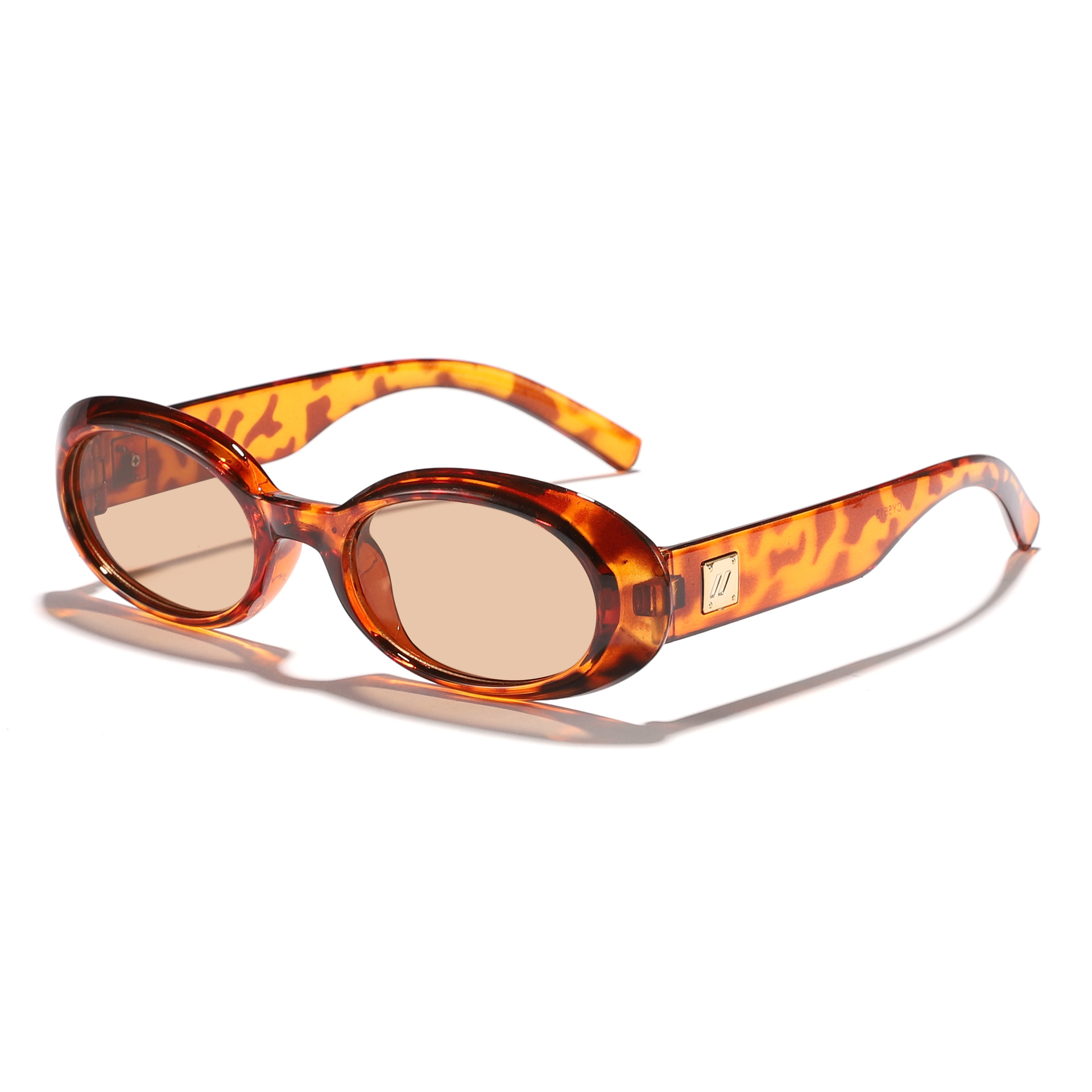 Gafas de sol ovaladas retro de moda europea y americana 2025 nuevas gafas de sol de protección solar de alta gama Sunglass