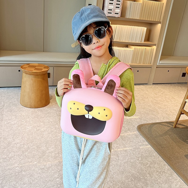 Wholesale New Children's School Bag for Export, Kindergarten Cute Cartoon Orthopedic Backpack, Adorable Tiger Design for Both Boys and Girls Double Strap Bag