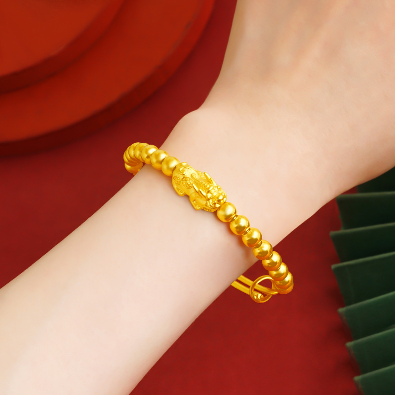 Nuevo TikTok popular clásico de Push-Pull pulsera chapado en oro de las mujeres de largo plazo no se desvanece joyería en línea de pago de cinturón rojo