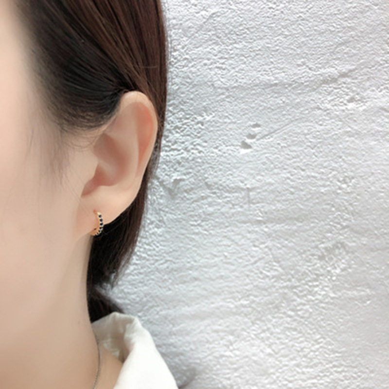 2021 New Foreign Trade 7mm Europe and America Cross Border S925 Silver round MicroInlaid Color Zircon Earrings Earrings Earrings for Womenpicture14