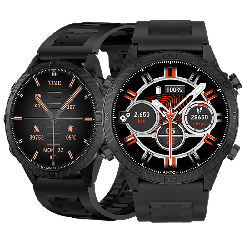 Cross-Border Popular Marq Men's Mechanical Smart Watch Heart Rate Blood Oxygen Blood Pressure Sleep Monitoring Bluetooth Call Nfc Sports