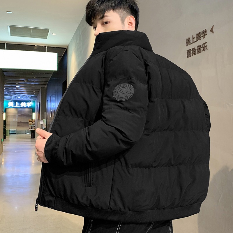 男士冬季保暖棉衣韩版潮牌羽绒棉服加厚东北棉袄修身百搭外套