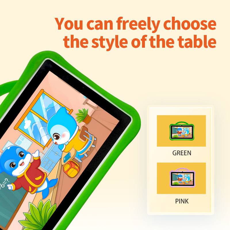 TK Yeni 7 İnç Tablet Dizüstü Toptan Çocuk Öğrenme Makinesi Online Sınıf Çocuk Tablet PC