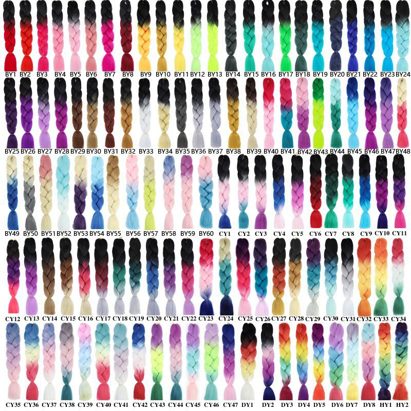 African Dreadlocks Wig Braids for Women Colorful Gradient Chemical Fiber Big Braids Twisted High Temperature Silk Big Loose Braids