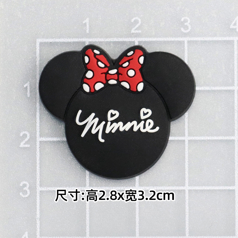 大小ミッキーミニーミッキーマウス DIY 漫画装飾アクセサリー携帯電話ケースパッチ下駄スリッパバックルステッカー|undefined