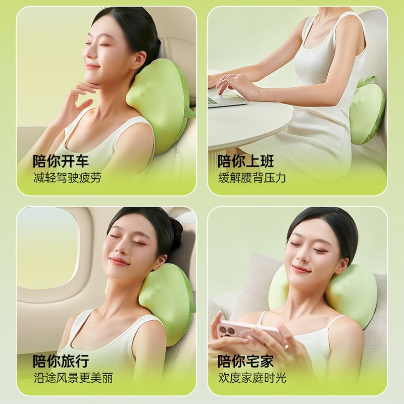 奥克斯颈椎按摩器腰背部肩颈按摩枕全身家用按摩仪器热敷工厂代发|undefined