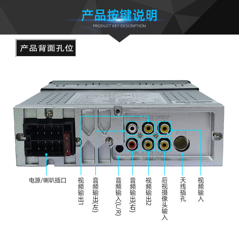 Nuevo producto Pantalla retráctil eléctrica manual general de 7 pulgadas Reproductor MP5 para automóvil Carplay9903-4 todo en uno image 5