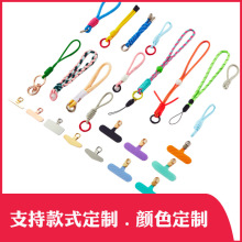 手机挂绳简约短款手工编织麻花吊绳拼色创意汽车钥匙圈环圆绳挂饰