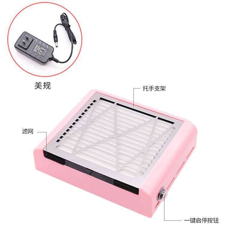 Aspirador de manicura fábrica al por mayor de alta potencia filtro japonés pulido máquina de polvo de uñas manicura aspiradora de escritorio