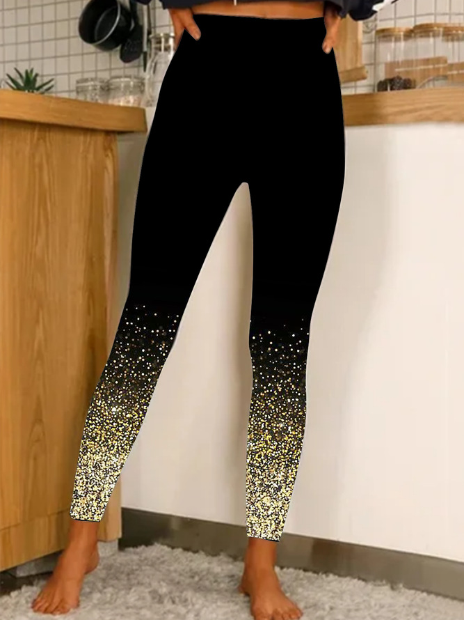 Medias elásticas para mujeres europeas y americanas transfronterizas Amazon cintura alta posicionamiento casual impresión moda Pantalones de yoga en stock