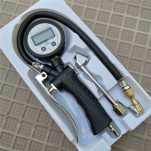 Tire pressure gauge barometer high precision with inflatable head car tire pressure monitor digital display air filling gauge air gun