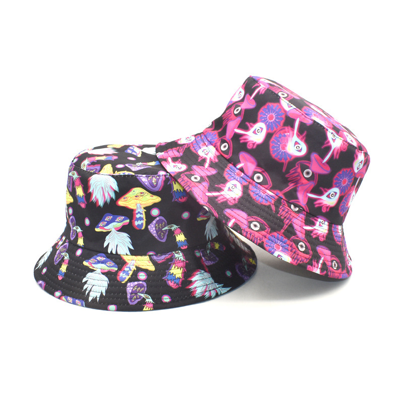 Women's Fashion Mushroom Printing Wide Eaves Bucket Hat display picture 4