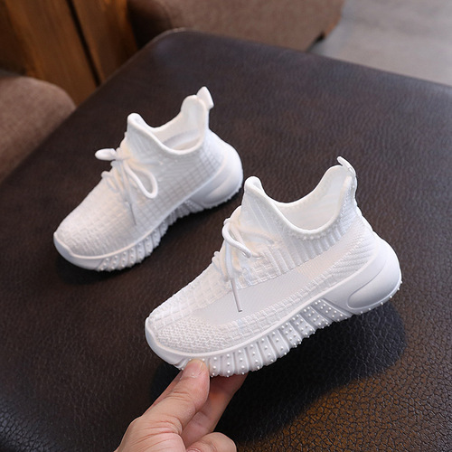 Spring and Autumn, Summer, Boys and Girls Embroidered Air-Permeable Student Shoes with Air Mesh, Fashion Leisure Shoes for Children