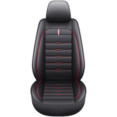 Seat cushion, seat cover, cushion four seasons universal leather - mysterious-black-single-seat-standard-edition