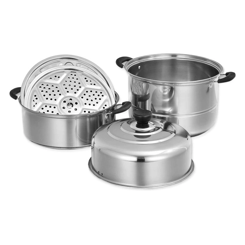 Однослойная Пароварка из нержавеющей стали Двухслойная Пароварка Трехслойная Пароварка Большая емкость Бытовая Пароварка Горшок для супа