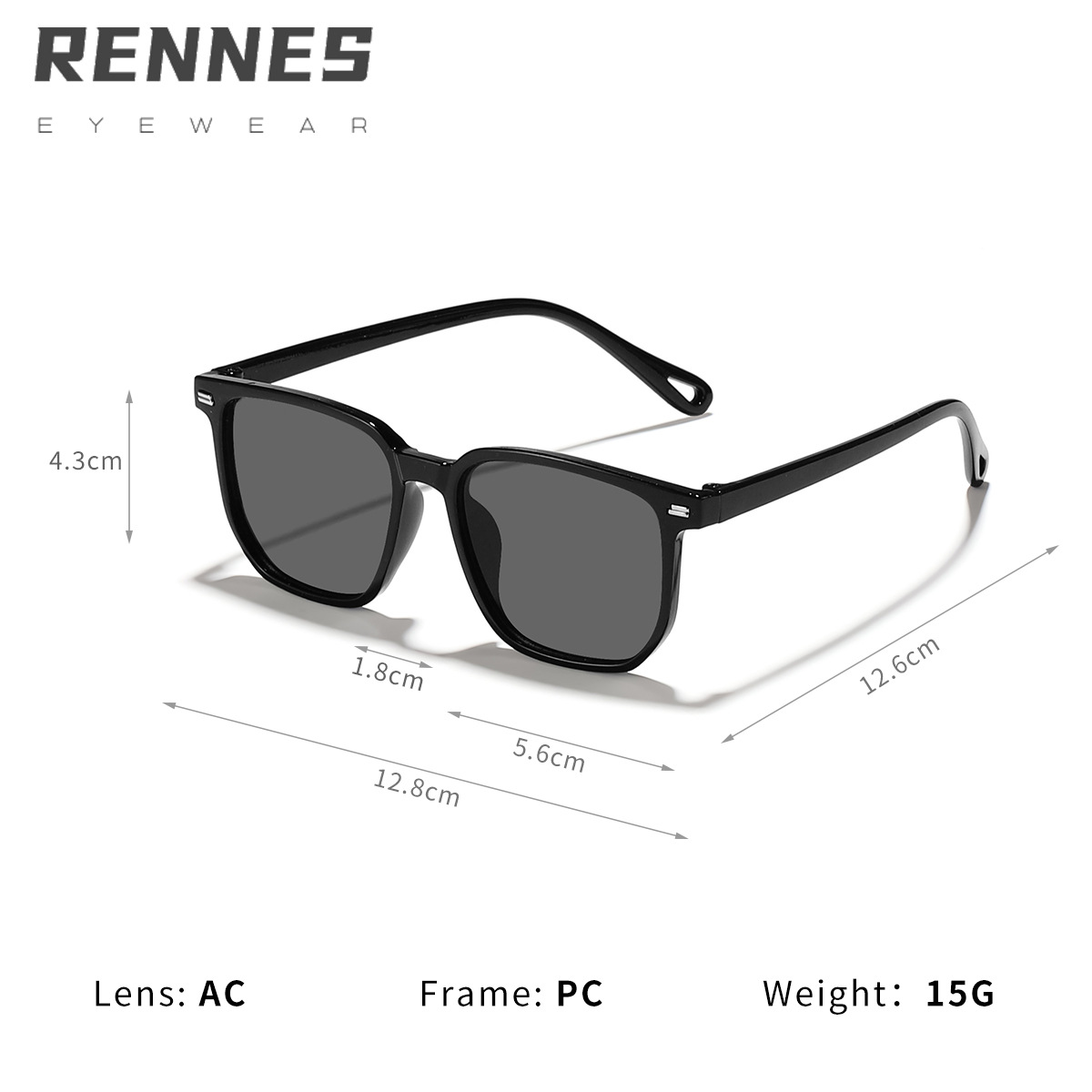 Los nuevos niños al por mayor estilo coreano cuadrado contraste color moda todo partido al aire libre UV a prueba de gafas de sol UV400